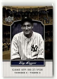 2008 Upper Deck Tony Lazzeri Yankee Stadium Card