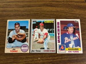 Joe Torre Vintage Topps Baseball Card Set