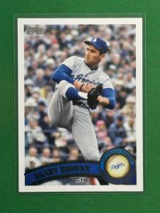 2011 Topps Sandy Koufax Legend Short Print Card