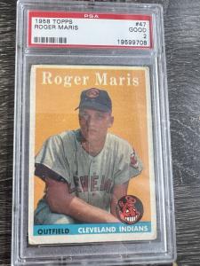 1958 Topps Roger Maris Indians #47 Card