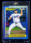 Clayton Kershaw Rare Blue Mojo Refractor Card