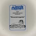 1977 Seattle Mariners Baseball Pocket Schedule