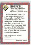 1991 Sports Illustrated Kids #228 Bernie Nicholls Card