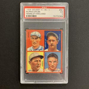 1935 Goudey 4-in-1 Sports Card #9C PSA 5