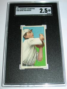 1909-11 T206 Home Run Baker Card SGC 2.5
