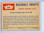 1960 Fleer Ed Barrow Yankees Card #23