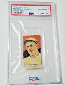 1923 W515-2 Burleigh Grimes Brooklyn Dodgers Card