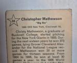 1961 Golden Press Christy Mathewson Baseball Card