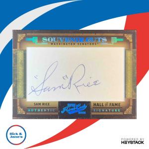 2005 Playoff Prime Cuts Sam Rice Auto /27