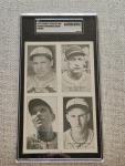 1937 Exhibits Dizzy Dean, Medwick, Warneke SGC