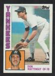 Don Mattingly 1984 Topps Rookie Card #8