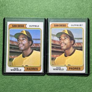 1974 Topps Dave Winfield #456 RC - Padres 2-Pack
