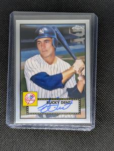 2021 Topps Chrome Bucky Dent Refractor Auto /199