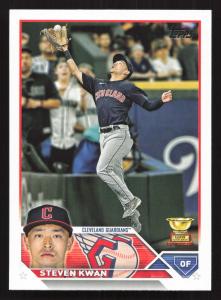 2023 Topps Steven Kwan Gold Rookie Card