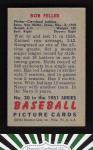 1951 Bowman Bob Feller Baseball Card #30