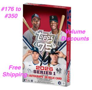 2026 MLB Topps Series 1 - Choose Your Card