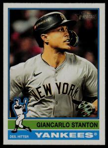 2025 Topps Heritage Giancarlo Stanton Yankees Card