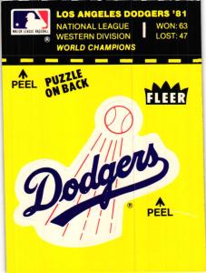 1982 Fleer Baseball Team Logo Stickers - Pick Cards