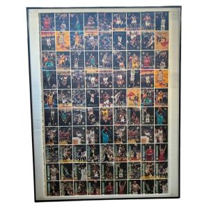 1996-97 Topps Stadium Club Basketball Uncut Sheet