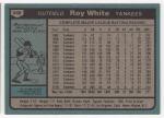 1980 Topps Roy White Yankees Baseball Card