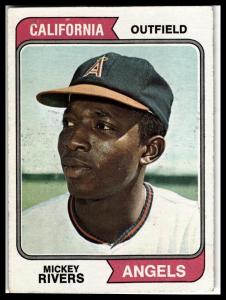 1974 Topps Mickey Rivers Baseball Card #76