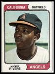 1974 Topps Mickey Rivers Baseball Card #76