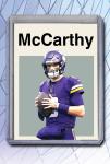 JJ McCarthy Signed Football Art Card 1/10