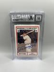Joe DiMaggio Signed 1982 TCMA Card – Beckett 10