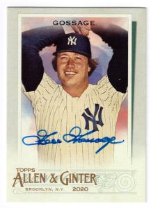 Goose Gossage Signed 2020 Topps Card