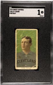 T206 Cy Young Portrait Cleveland Naps Card