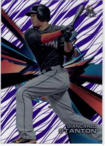 2015 Topps High Tek Giancarlo Stanton Purple Rainbow