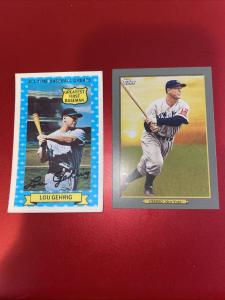 1972 Rold Gold Lou Gehrig 3-D Card & 2020 Topps
