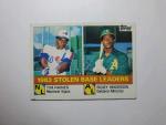 1984 Topps 134 Stolen Base Leaders Card