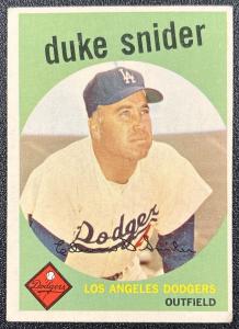 1959 Topps Duke Snider #20 Vintage Card
