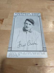 1977 Fred Clarke Hall of Fame Baseball Card