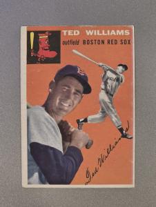 1954 Topps Ted Williams #1 White Back Card