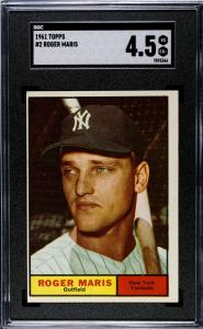 1961 Topps Roger Maris #2 Yankees Card