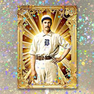 Kid Nichols Holographic Gold Icon Art Card 01/10