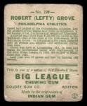 1933 Goudey Baseball Card #220 Lefty Grove