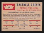 1960 Fleer Mordecai Brown Cubs Card #9