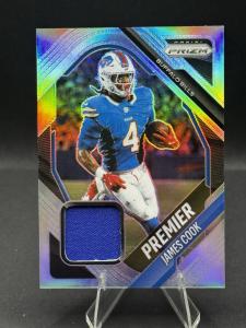 2025 Prizm James Cook Silver Patch Card
