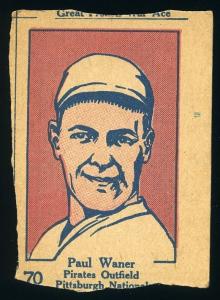 1928 W513 Baseball Strip Card Paul Waner