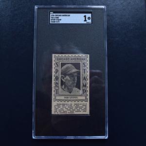 1936 Ted Lyons Chicago Sport Stamp SGC 1 HOF