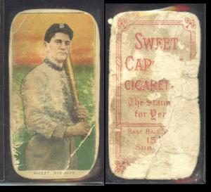 T206 Zack Wheat HOF Sweet Caporal Card