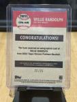 Willie Randolph 2022 Topps Chrome Orange Autograph