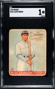 1933 Goudey Lloyd Waner #164 Pittsburgh Pirates Card
