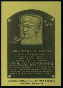 John Clarkson 1981-89 Hall of Fame Metallic Card