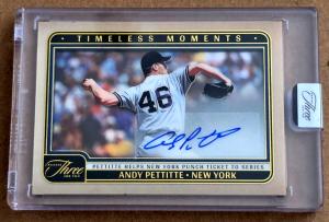 2025 Panini Andy Pettitte Timeless Moments Auto 40/49
