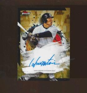 2024 Topps Finest Gold Refractor Auto Hideki Matsui