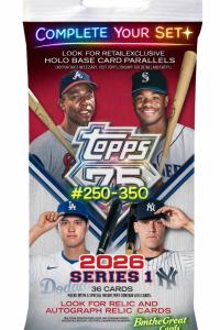 2026 Topps Series 1 Base Card #250-350